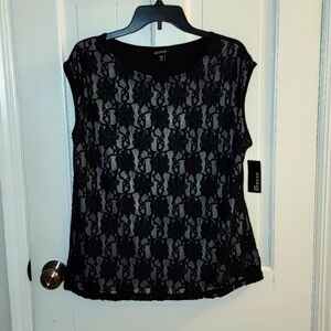 George women's black tank top Size XL